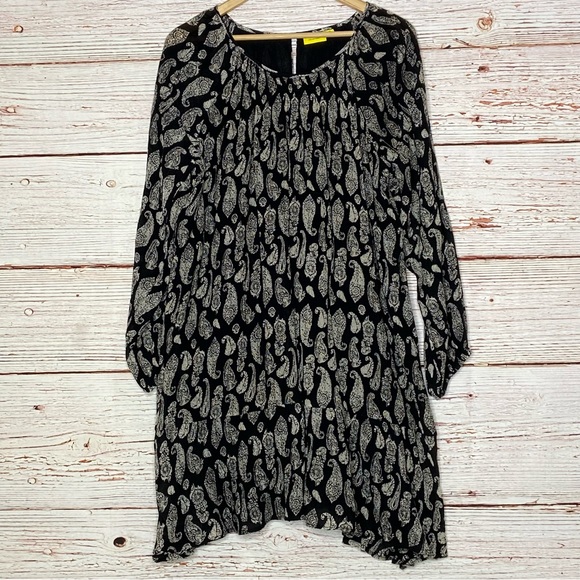 Roller Rabbit Clinton Clemente Dress in Black Paisley Sz XL - Picture 8 of 16